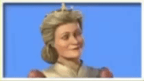 gif of queen Lillian from Shrek